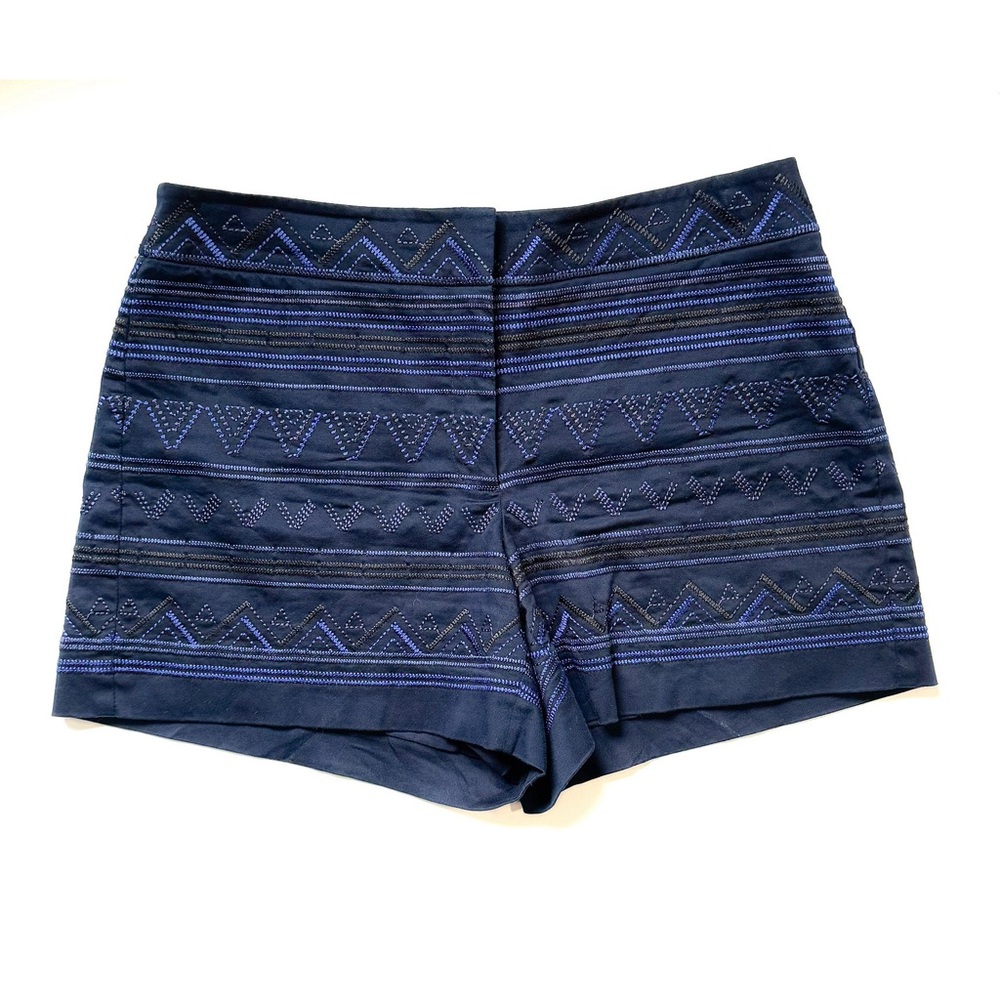 White House Black Market Navy Patterned Women's Shorts